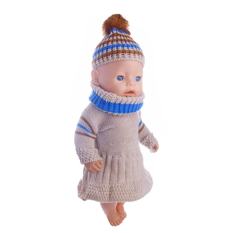 Для 18 дюймовых американских кукол девочки и 43 см Одежда для новорожденных нашего