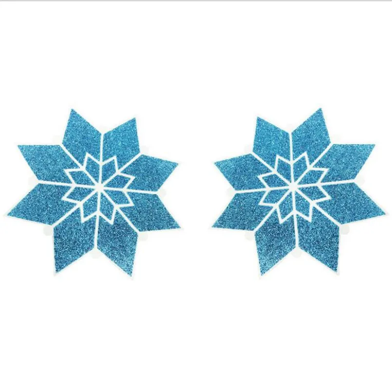 

10pairs/lot Disposable Nipple Covers Glitter blue Sexy Tape Stick On Bra Pad Pastie.Intimate Accessories Nipple