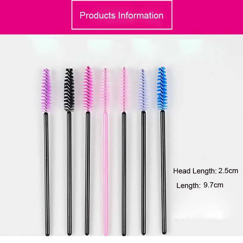 50 шт./пакет Красота наращивание ресниц макияж кисти синтетическое волокно