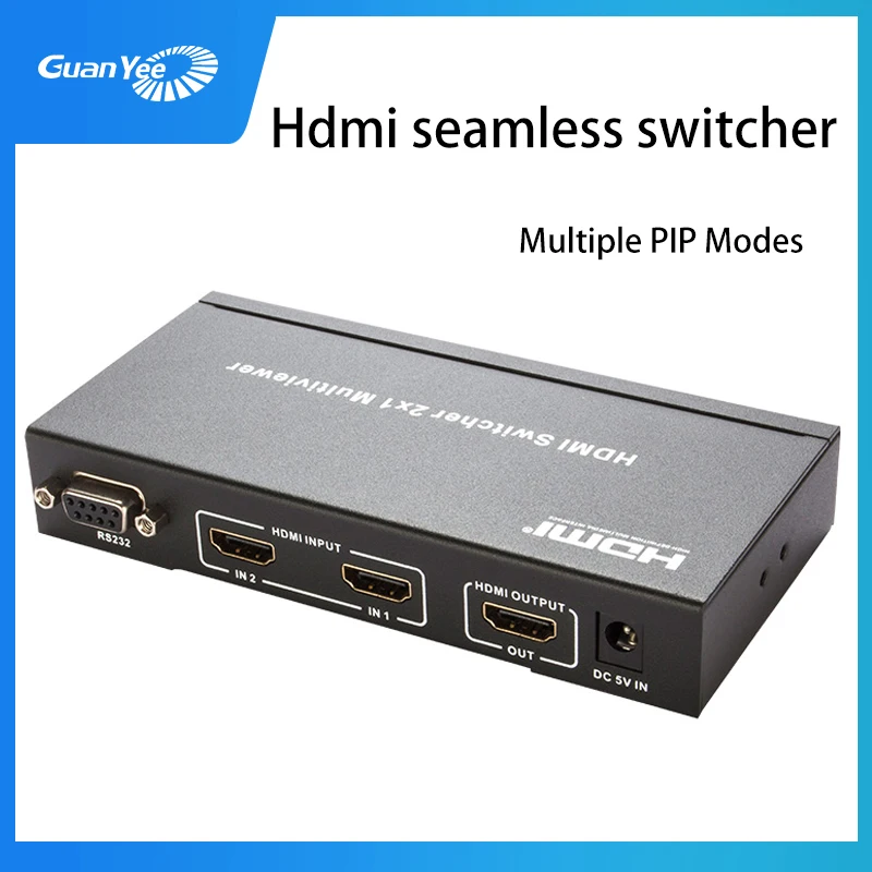 HDMI бесшовный переключатель 2 в и 1 выход разветвитель изображения hd аудио видео