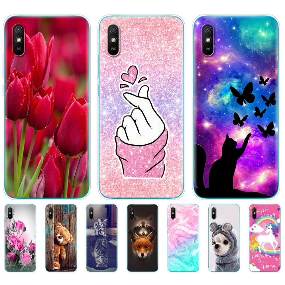 For xiaomi redmi 9A Case 6.53 inch Silicon Soft TPU Back Phone Case Cover For redmi 9A fundas etui bumper Full Protection coque