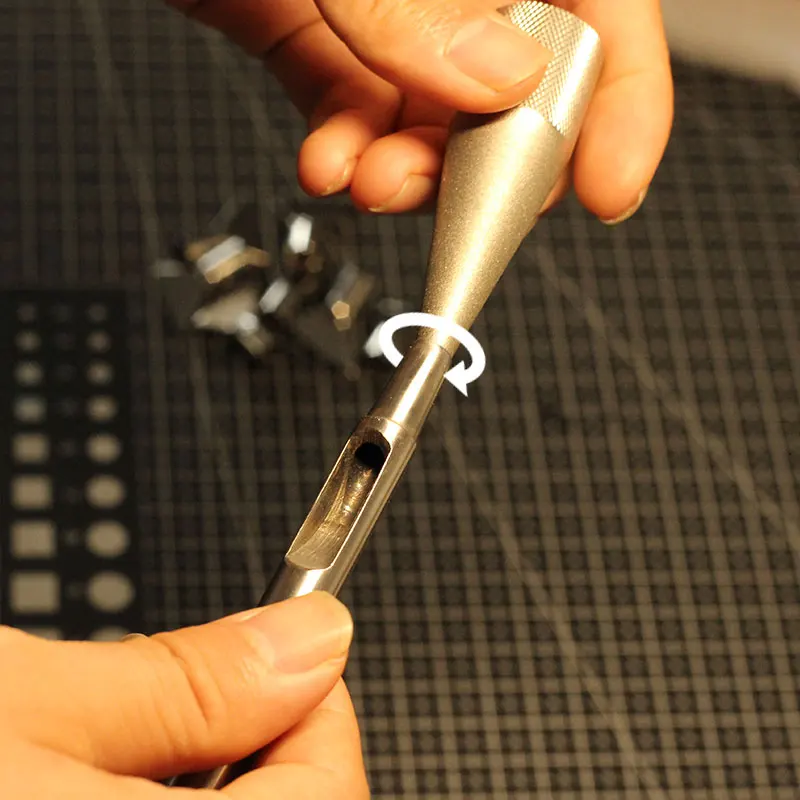 Острый Пробойник с круглым отверстием затупленный Пробойный край острый