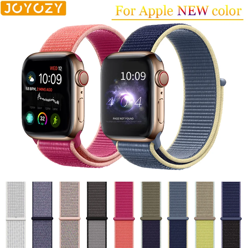 Сменные дышащие Ремешки для наручных часов Joyozy apple Series 5 42 мм 44 38 40 тканый