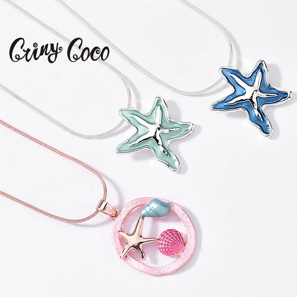 Женское Ожерелье с кулоном Cring Coco модное полупрозрачное ожерелье цепочкой в виде