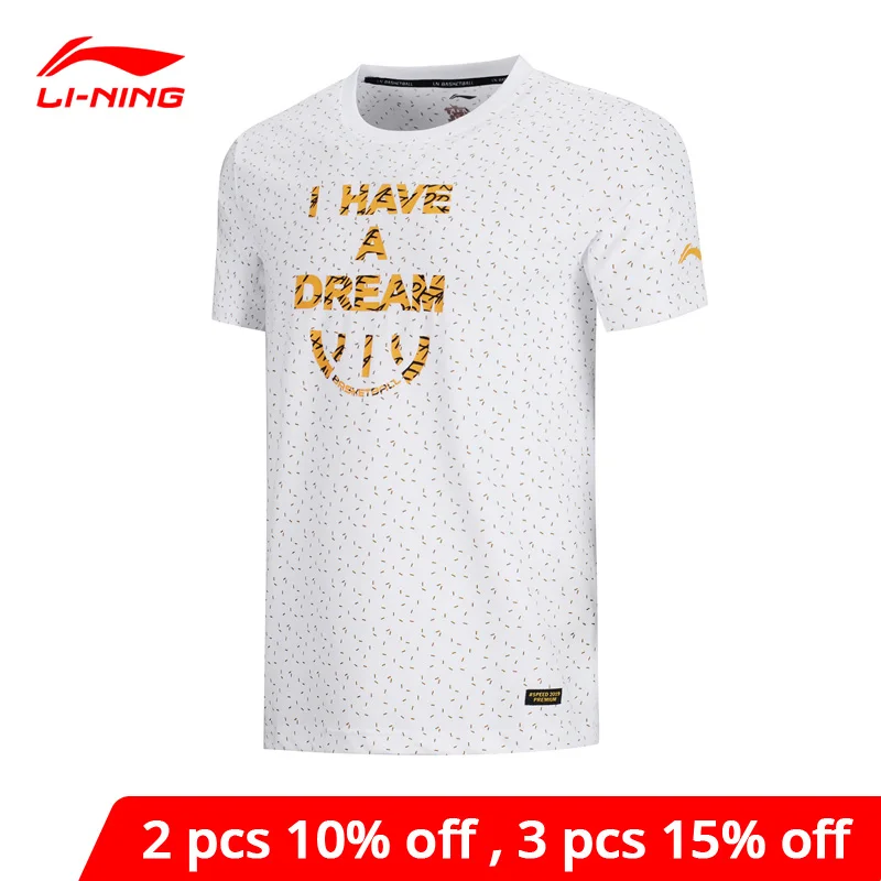 Мужская Спортивная Футболка Li Ning баскетбольная футболка с коротким рукавом 73%