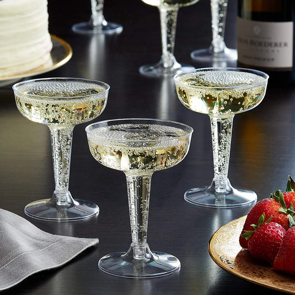 

Disposable Cups Home Living Disposable Hard Plastic Martini Champagne Cocktail Cups for Parties Wedding Buffets Home Party 6pcs