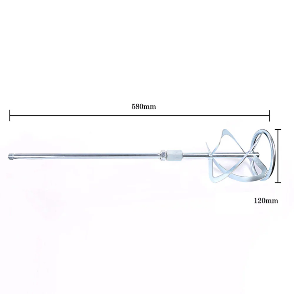 

580x120mm Mixer Stirring Rod Spiral Design Industrial Agitator Arm Mixing Rod for Chemical Mud Food Coating Paint Cement Mixer