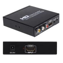 1080P HDMI to RCA HDMI splitter Scaler converter with Zoom function supports RCA&HDMI output simultaneously