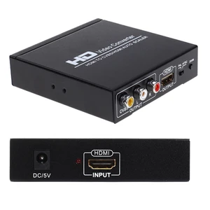 1080p hdmi to rca hdmi splitter scaler converter with zoom function supports rcahdmi output simultaneously free global shipping