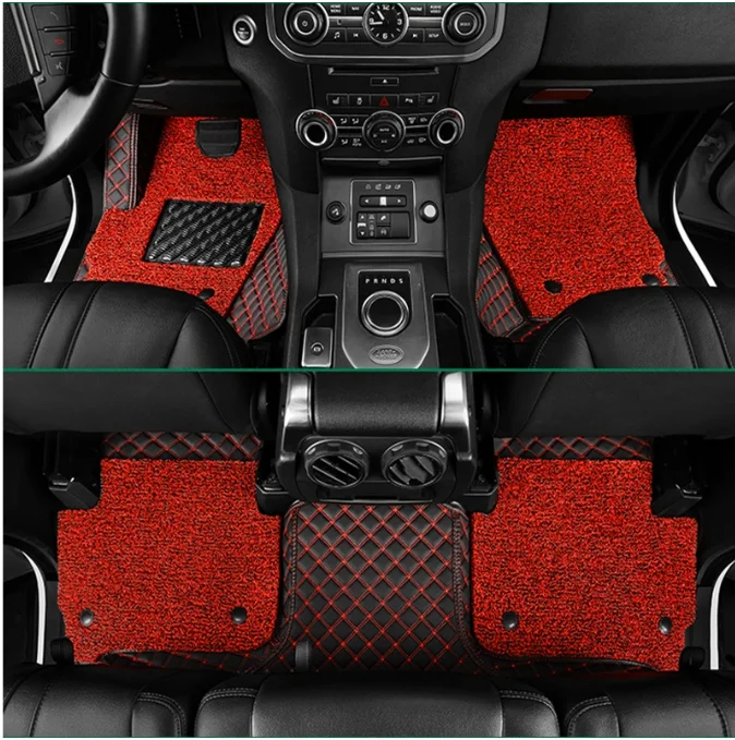 

Custom special car floor mats for Cadillac XT6 2020 6 7 seats waterproof double layers car carpets for XT6 2020