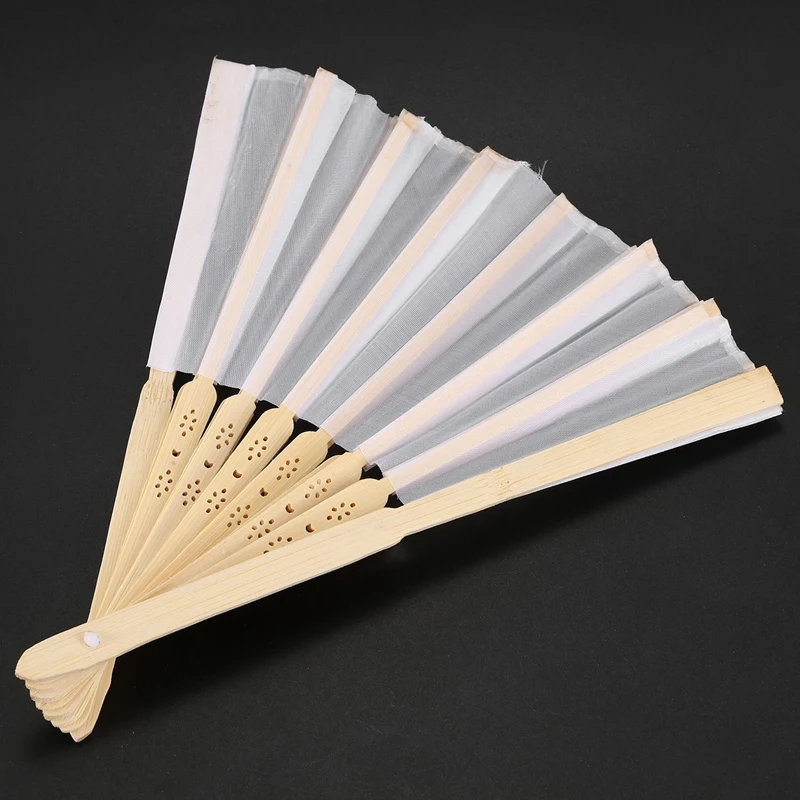 50 шт. белые складные сумочки из органзы на шнурке вечерние подарочные сумки