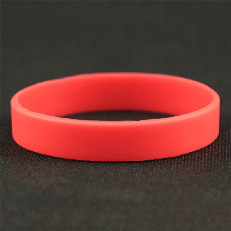 

Sports Casual Bangle Silicone Bracelet For Wome Man Silicone Rubber Wristband Flexible Wrist Band Cuff Bracelet