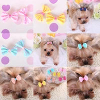 2pcs cute bow hairpin for cats dogs photography props decoration pet jewelry bow pet hair accessories kawaii bowknot goods