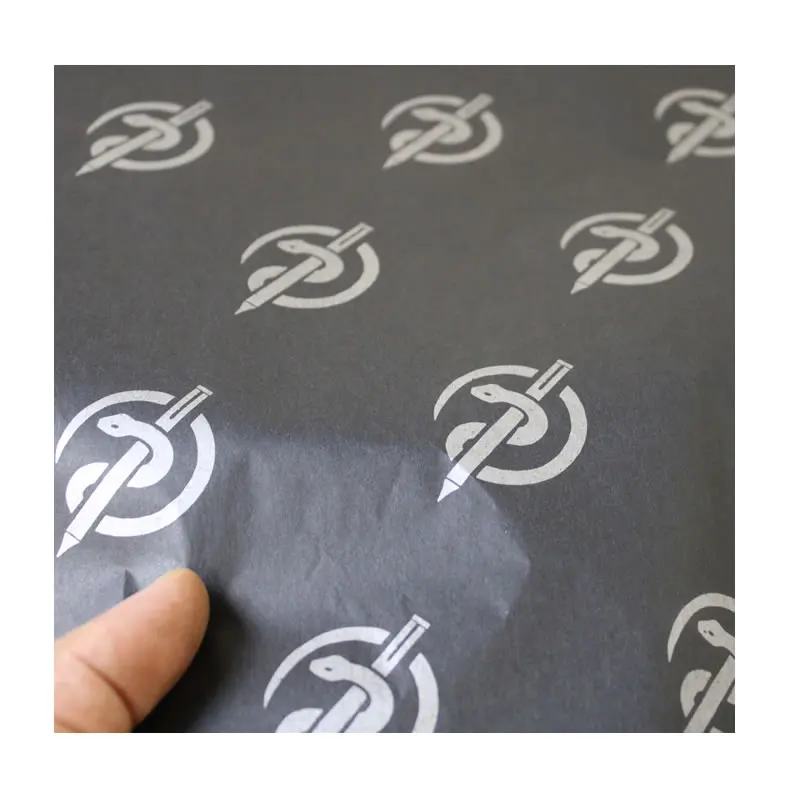 Бумажные салфетки для упаковки подарков с напечатанным логотипом на заказ 50x38 см