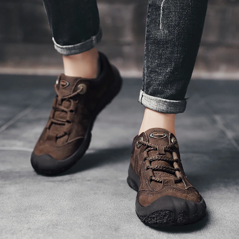 

2020 New Men Shoes Casual Breathable Men's Leather Casual Shoes Male Shoe Mens Causal Sneakers Men Leisure Sneaker Man For