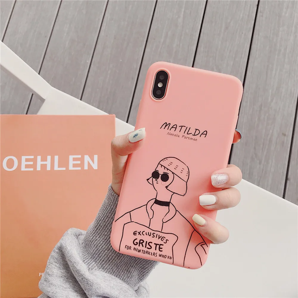 The Professional Killer Leon And Mathilda Phone Case For Iphone 11 Pro 6 7 8 Xs Max Xr Soft TPU Silicone Couple Cover Cases | Мобильные