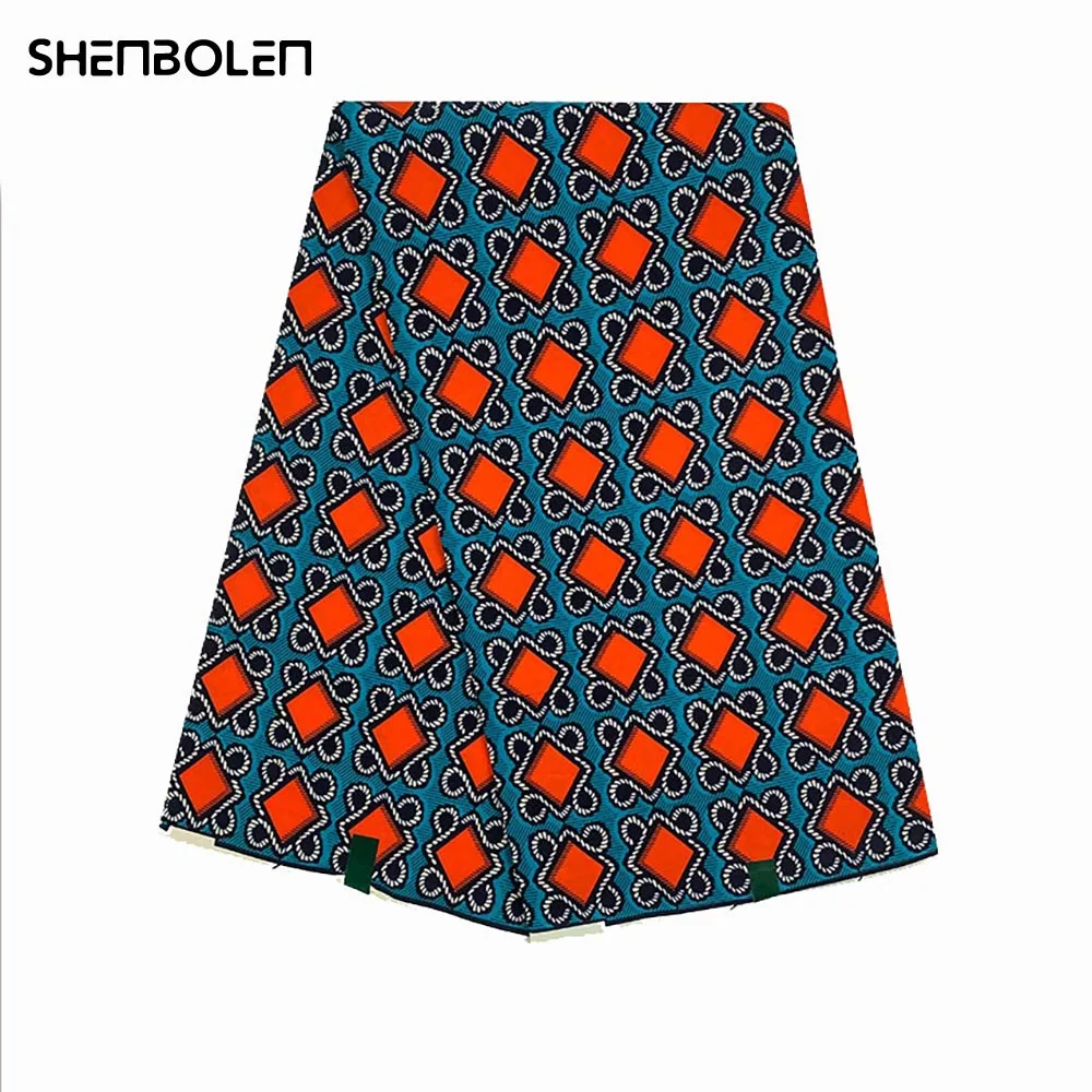 

2022 африканская восковая ткань с принтом Анкары 100% хлопок африканская Женская восковая ткань для вечерние 6 ярдов