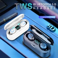 bluetooth 5 0 headset tws wireless earphones mini dual earbuds stereo mini touch sport waterproof