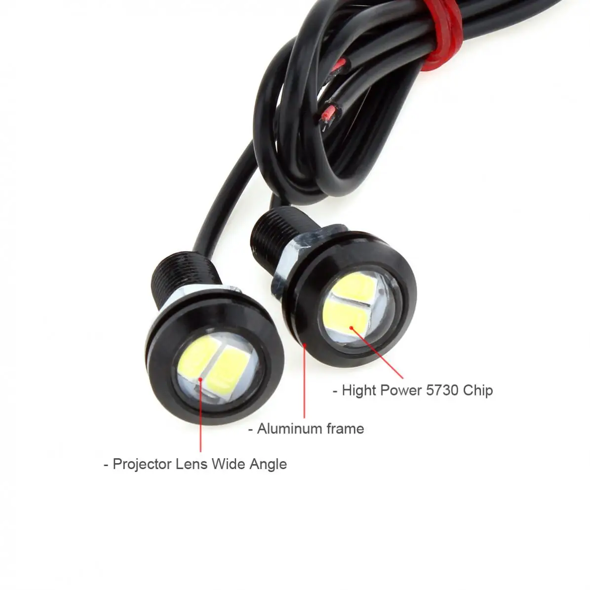 

9W Eagle Eye Lights 18MM 5730SMD Waterproof Lamp White 6000K 110-120LM Turn