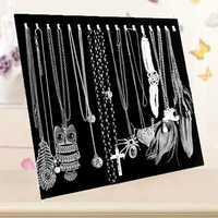 black velvet 17 hook necklace jewelry tray display organizer 17 hook necklace