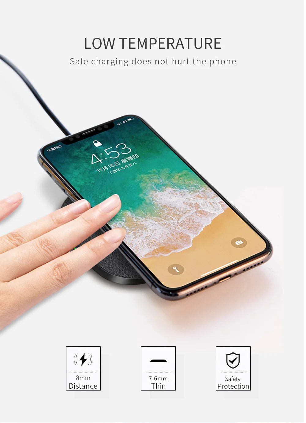 Беспроводное зарядное устройство для Samsung Galaxy S9/S9 + S8 S7 Note 9 Edge 10 Вт|Зарядные