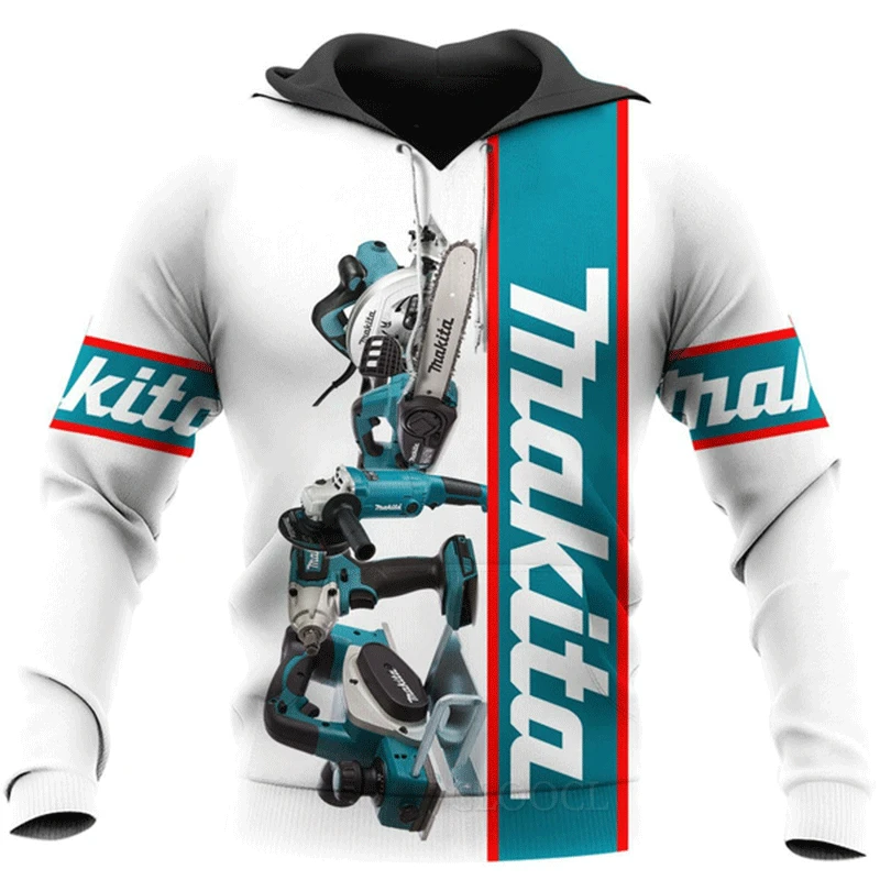 

Latest Popular Harajuku Fashion Casual Top Drop Shipping Makita Tools 3d Printed Men's Women's Hooded Sweatshirt 2021