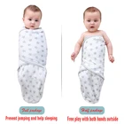 Пеленальное Одеяло для новорожденных, 100% хлопок, мягкое одеяло для 0-6 месяцев, спальный мешок