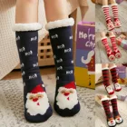 Рождественские Носки, Женские колготки, хлопковые Чулки с принтом в стиле Харадзюку, кавайные Носки, Женские утолщенные напольные ковровые покрытия, Чулки