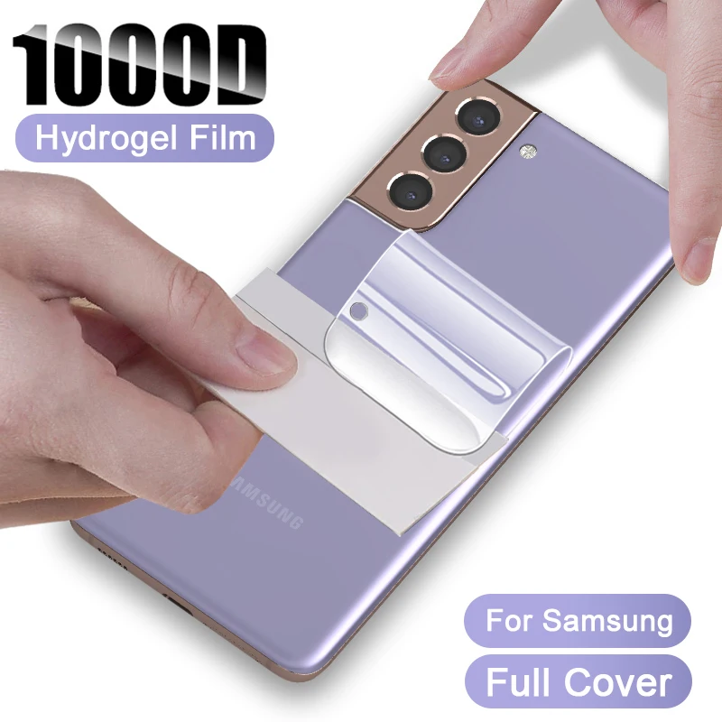 

Back Hydrogel Film For Samsung Galaxy S21 Note 20 S20 fe Ultra Plus Screen Protector A21s A31 A51 A71 A50 M51 M31S M21 Not-Glass