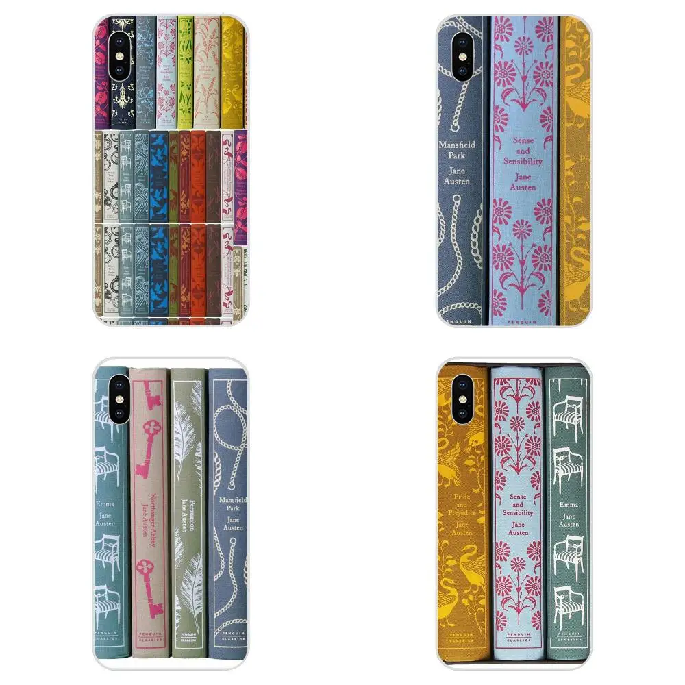 ТПУ мобильный для samsung Galaxy Note 5 8 9 S3 S4 S5 S6 S7 S8 S9 S10 5G mini Edge Plus Lite Jane Austen книги