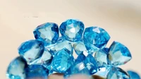 5pieces aa loose beads bluegreensmokyredlemon quartz triangle faceted 7 8mm for diy jewelry making fppj wholesale