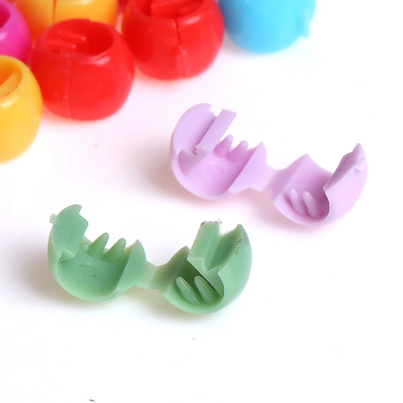 Mini pinzas en forma de garra para el pelo para mujer y ni&ntilde;a, tocados bonitos de cuentas de colores, dulces, 100 Uds.-2