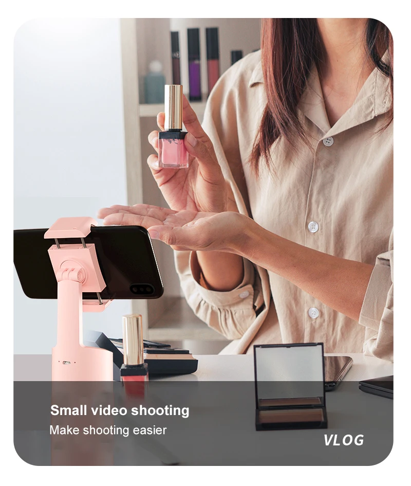 ai smart shooting selfie stick 360 rotation object tracking holder all in one face tracking camera phone holder record gimbal free global shipping