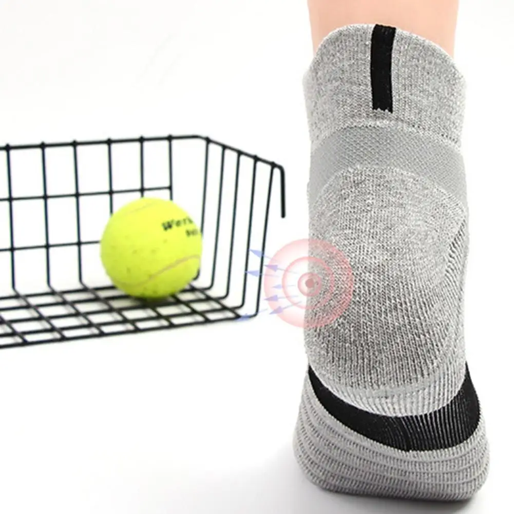 New Men Sports Cotton Socks Running Socks Sweat Absorption Breathable Anti Skid Running Black/white/grey Thickened