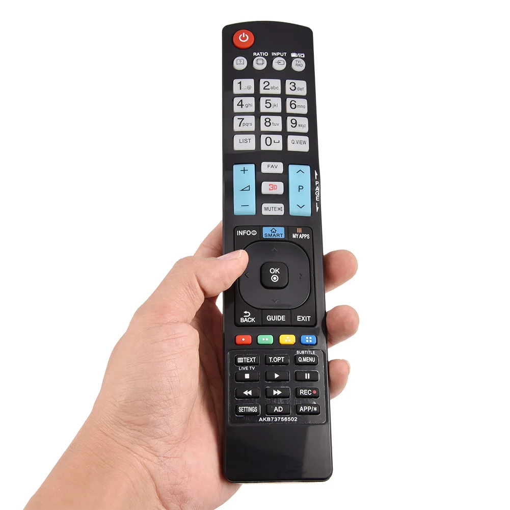 

SOONHUA Black TV Remote Controller Replacement Remote Control For LG TV 60LA620S AKB73756504 32LM620T AKB73275618 AKB73756502