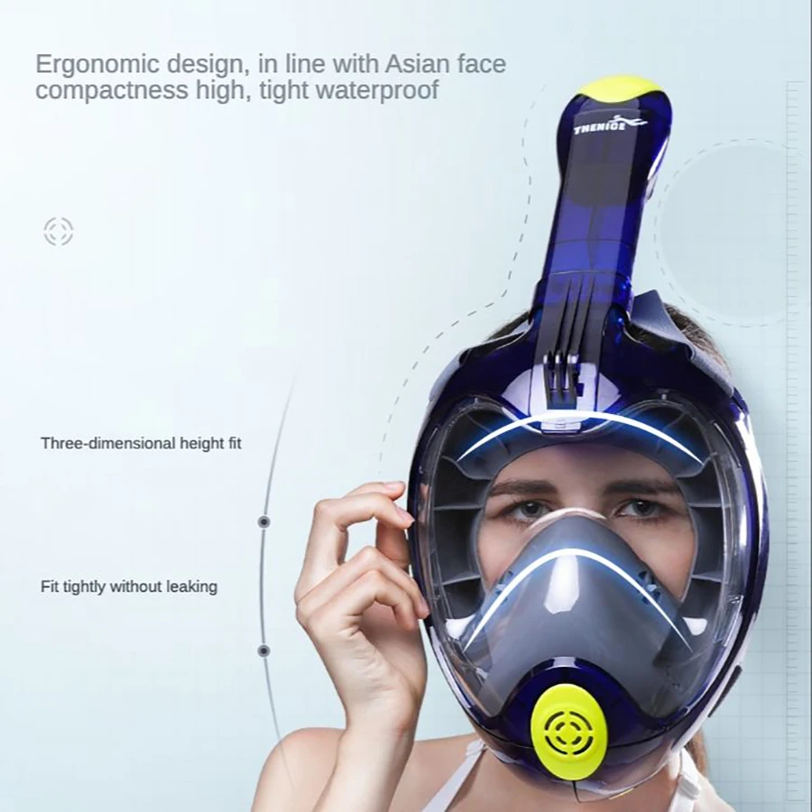 

Snorkeling Sanbao Mask Full Dry Breathing Tube Myopia Diving Glasses Adult and Children Swimming Equipment