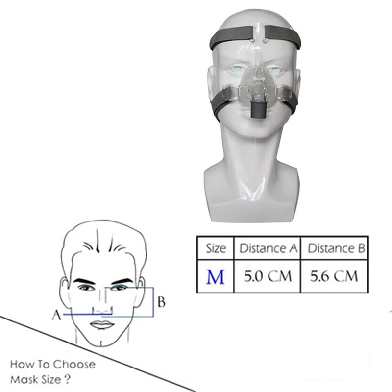 Решить храп маска назальная маска BMC-NM4 CPAP маска с головным убором для CPAP Авто CPAP сна Храп апноэ Здоровье и красота