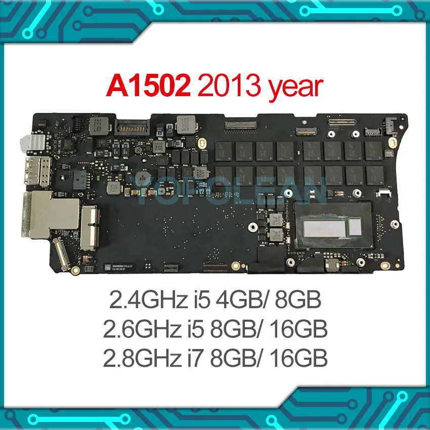 Протестированная оригинальная материнская плата 2 4 6 8 ГГц i5 i7 для Macbook Pro Retina 13