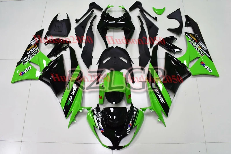 

Injection mold Motorcycle Fairing Kit for Kawasaki Ninja ZX6R 636 2009 2010 2011 2012 ZX-6R 09-12 Green Black I325 Fairings Set