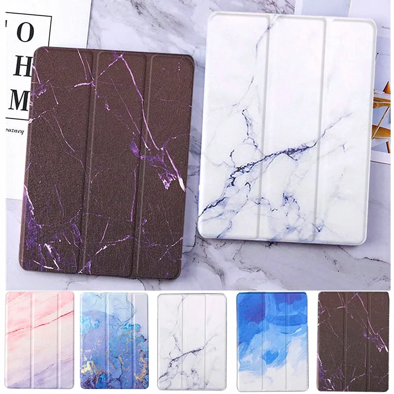 Чехол для iPad 7 8 поколения 10 2 2019 мраморный Автоматический будильник uop /sleep Smart Cover
