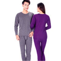 newly winter lover thermal underwear for women men pure color warm cashmere long johns velvet thick second thermal female skin