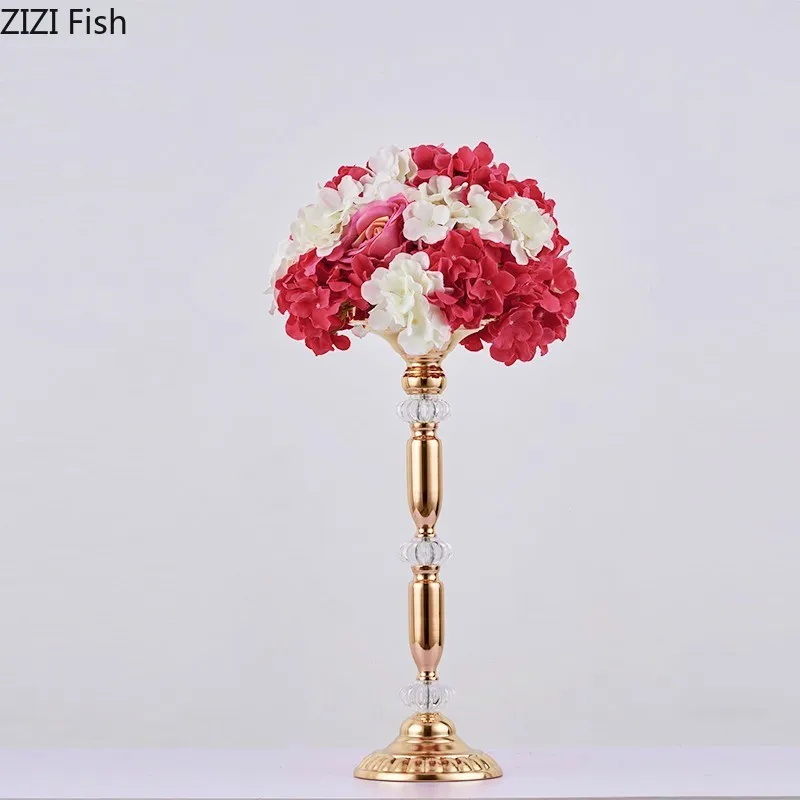 Европейский цветок стенд цветы колонна Свадебные центральные аксессуары