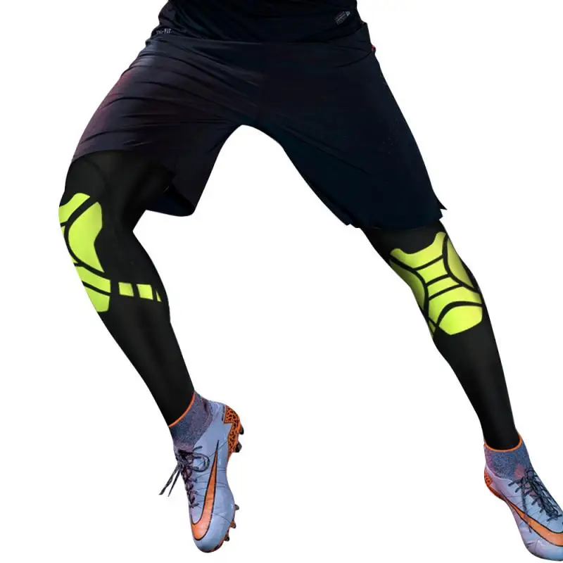 

Sports Safety Silicone Professional Long Knee Support Brace Pad Protector Sports Basketball Leg Sleeve Legwarmers