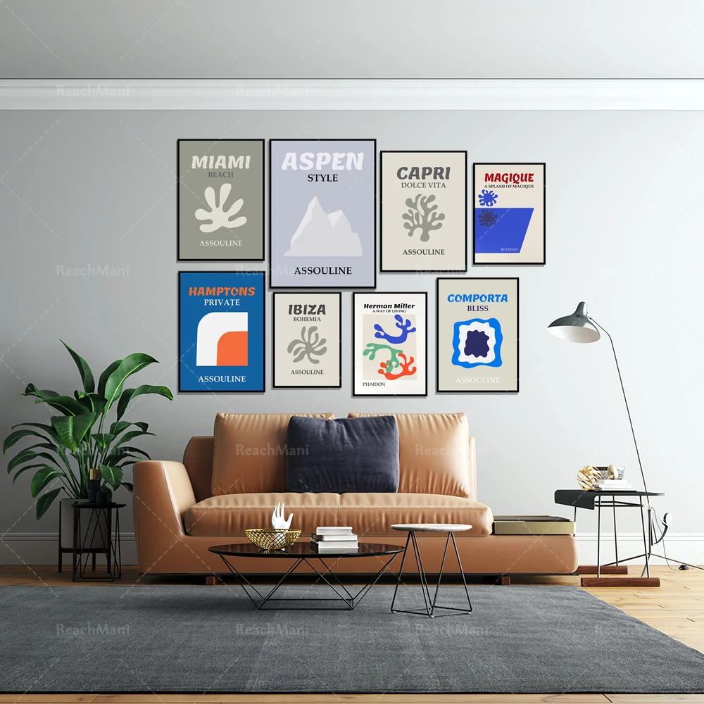 

Assouline Canvas Painting Athens Hampton Comporta Ibiza Miami Wall Art Capri Poster and Prints For Living Room Home Decor