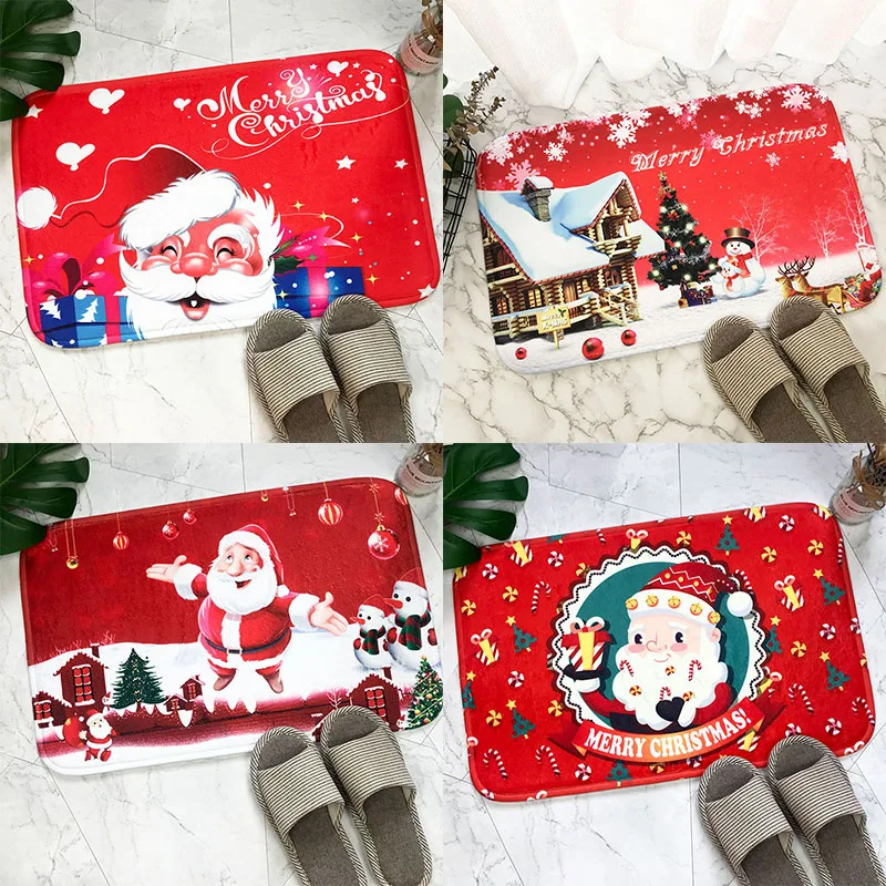 60 см Рождественское украшение внутренний/уличный дверной коврик напольный для