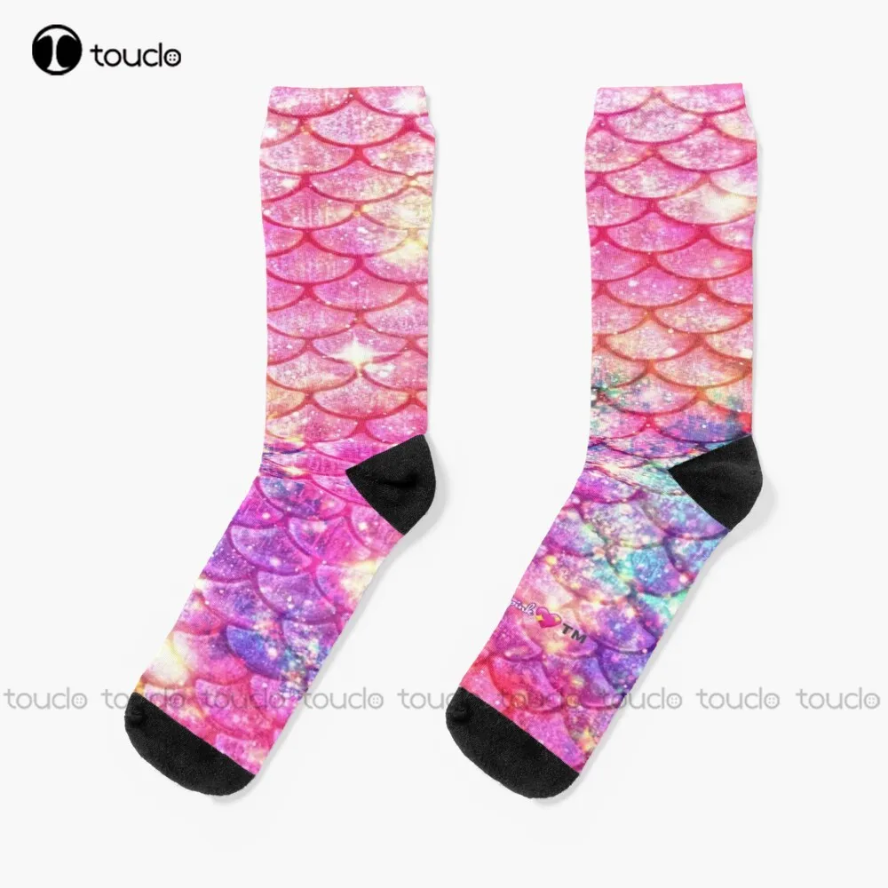 

Mermaid In Pink Pattern Socks He Office Socks Christmas New Year Gift Custom Gift Unisex Adult Teen Youth Socks Women Men Sock