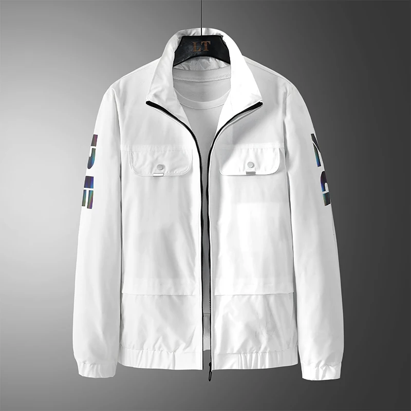 Новинка 2021 Мужская Осенняя трендовая Красивая искусственная куртка одежда