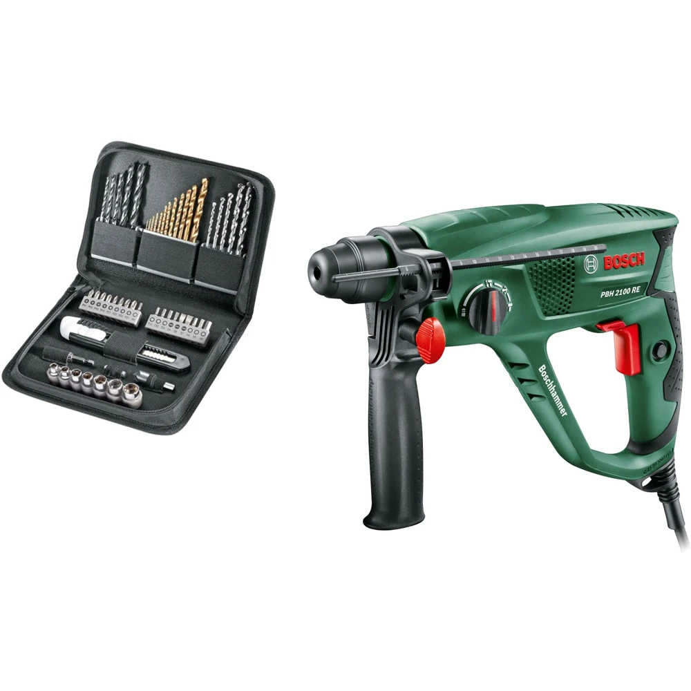 Набор: Перфоратор BOSCH PBH 2100 RE (0.603.3A9.320)+Набор бит и сверл 1619GX1400|Электрические