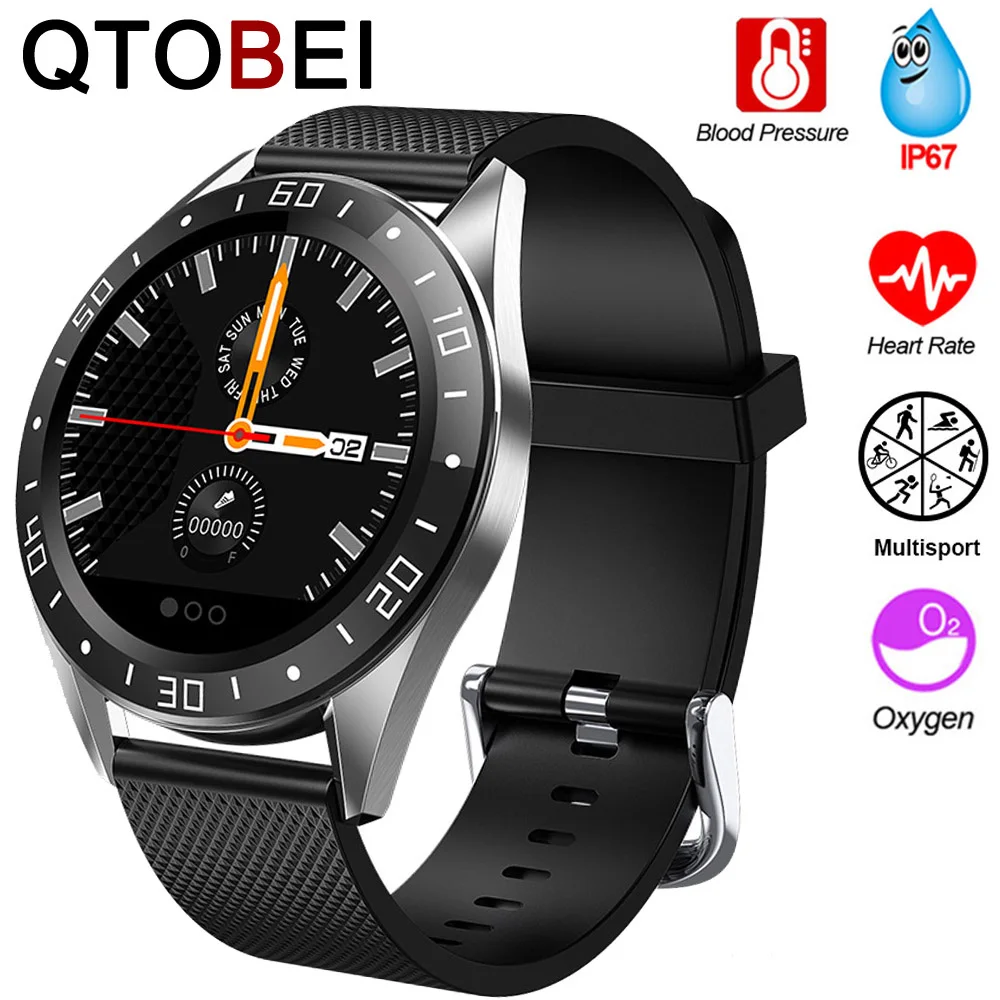 

Смарт-часы унисекс, 2020 дюйма, экран 1,22 дюйма, фитнес-трекер, тонометр, пульсометр, Ip67 водонепроницаемый