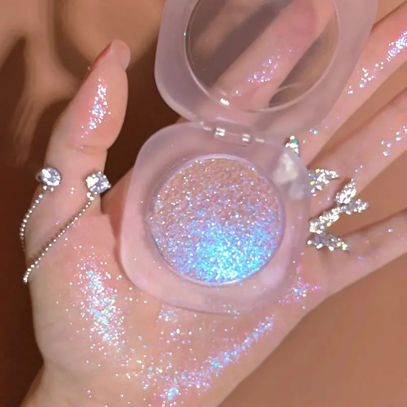

Shimmer Face Highlighter Makeup Baking Powder Highlighter Palette Skin Brighten Highlight Tone Face Contour Concealer